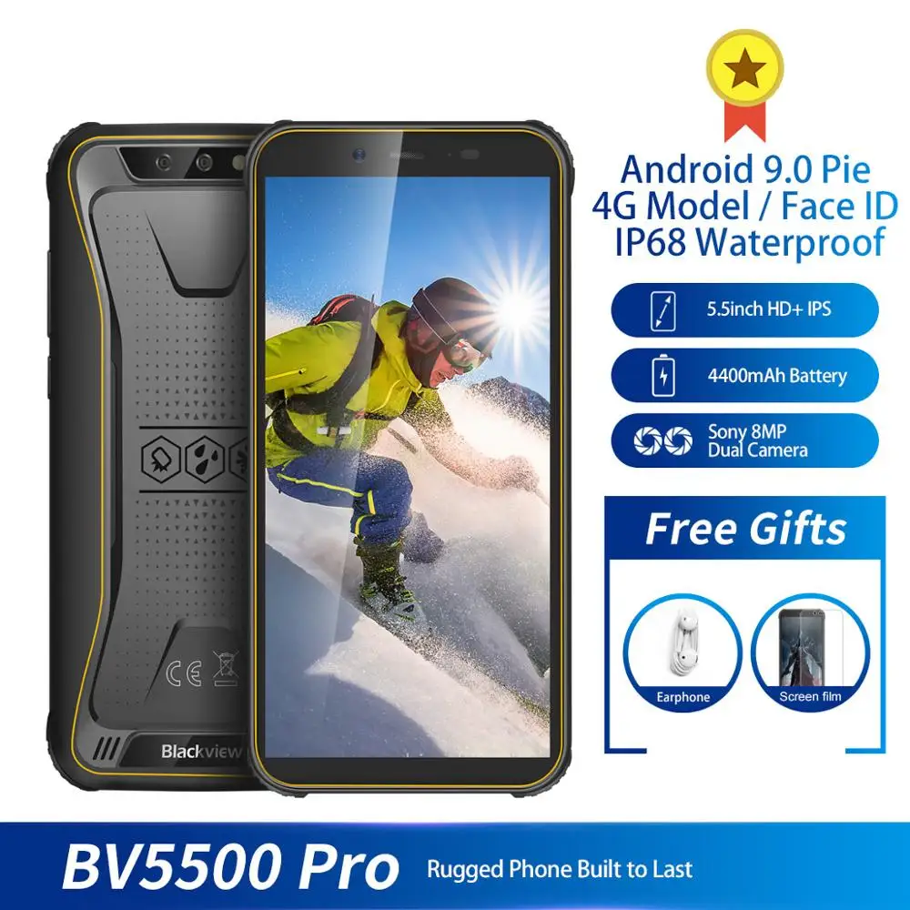 Blackview BV5500 pro смартфон с 5 дюймовым дисплеем ОЗУ 3 ГБ ПЗУ 16 4400 мАч Android 9 0|Смартфоны| |