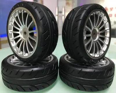 HPI Drift 4pcs 1/10 на дороге Дрифт автомобильных шин набор для Tamiya TT01D/E TT02 4 шт - Цвет: HPI Drift 4pcs
