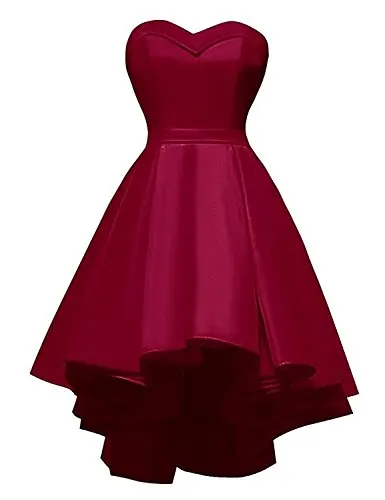 Luxury High Low Mini Homecoming Dresses Summer Style Satin Special Occasion 8th Grade Graduation Vestido De Formatura | Свадьбы и