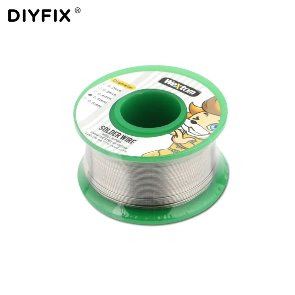 DIYFIX 1 рулон 0 5 мм 63/37 флюс 0.05% пайки провода оловянный свинцовый провод для iPhone