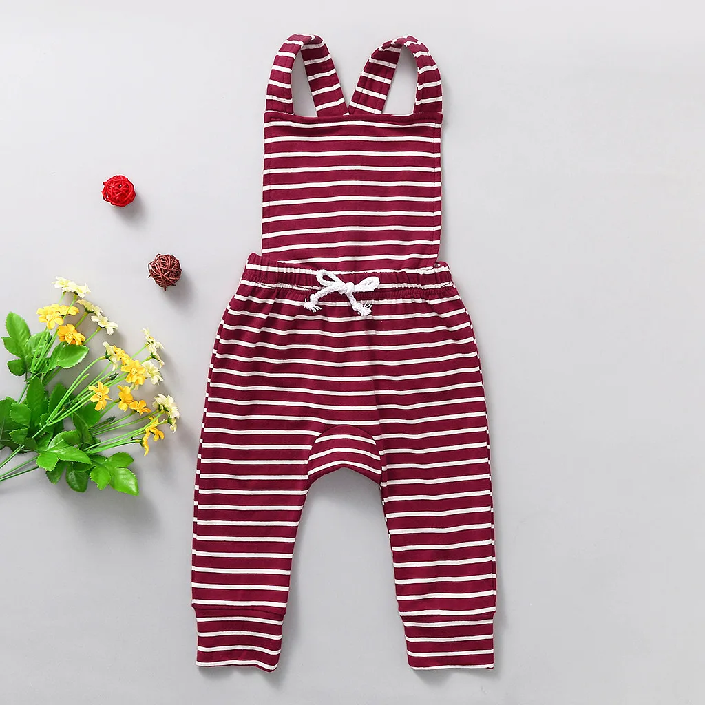 Детская одежда унисекс для маленьких девочек и мальчиков Хлопковый комбинезон в