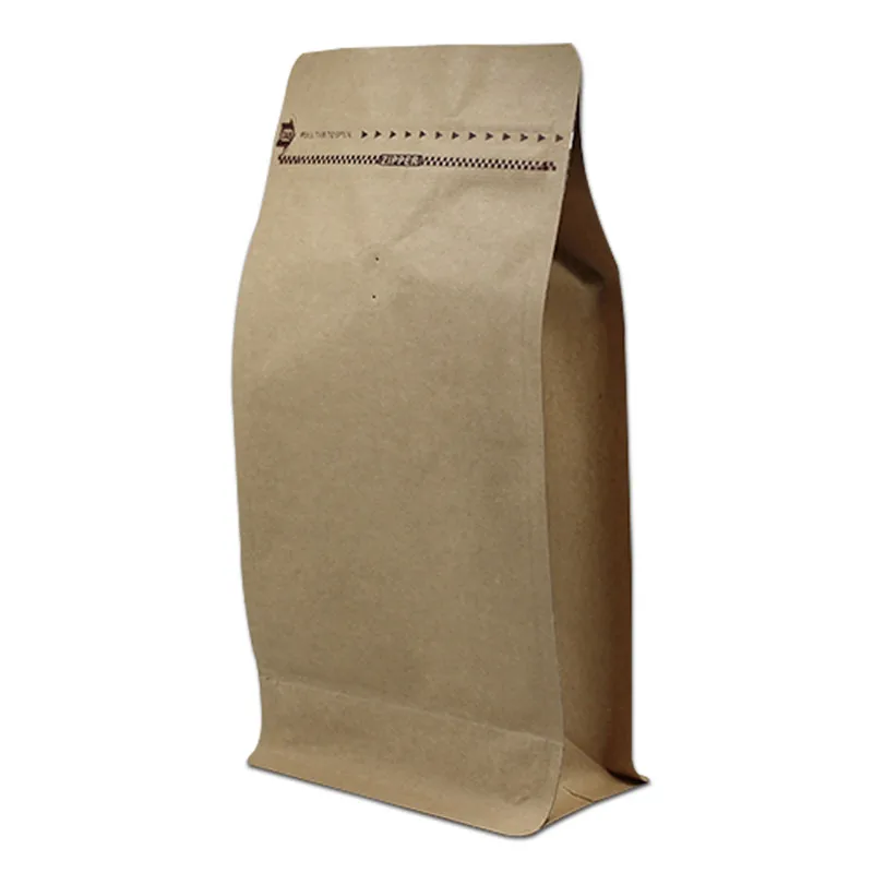 135X265x38mm 300 шт./лот упаковка кофе сумки с клапан Zip Vent встать открытым верхом тепла запайки Kraft бумага алюминий композитный еда мешок - Цвет: 135X265x38mm