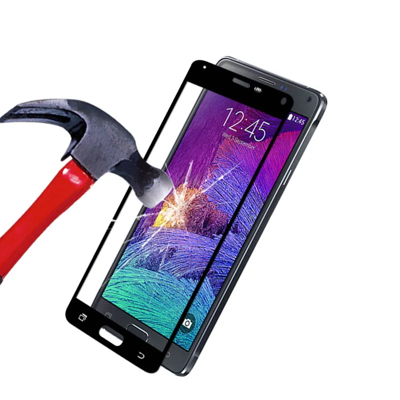 3D закаленное стекло для samsung Galaxy Note 4 полное покрытие 9H защитная пленка Взрывозащищенная Защита экрана для N9100 N910F
