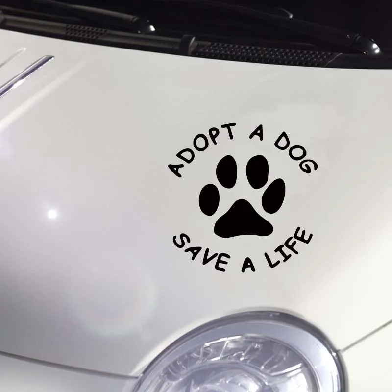 Лидер продаж Виниловая наклейка с надписью Adopt A Dog съемная для грузовика милый Jdm |