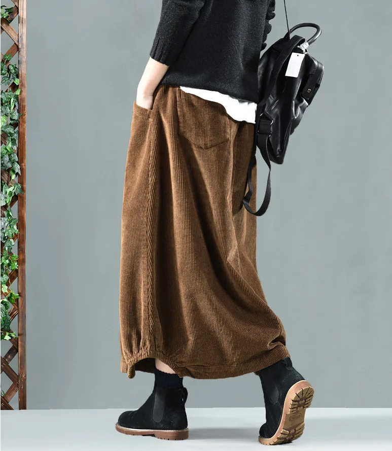 Юбка Сезон весна осень женские туфли в стиле ретро с эластичной резинкой на талии