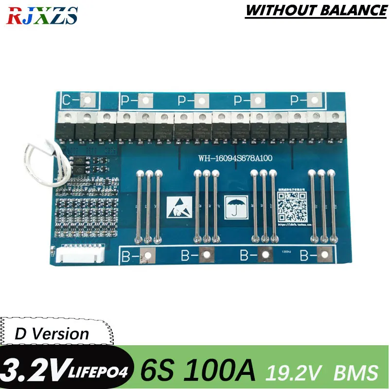 6S 100A lifepo4 22 5 V 26650 18650 BMS PCM 6s Защитная плата батареи bms pcm для аккумуляторной