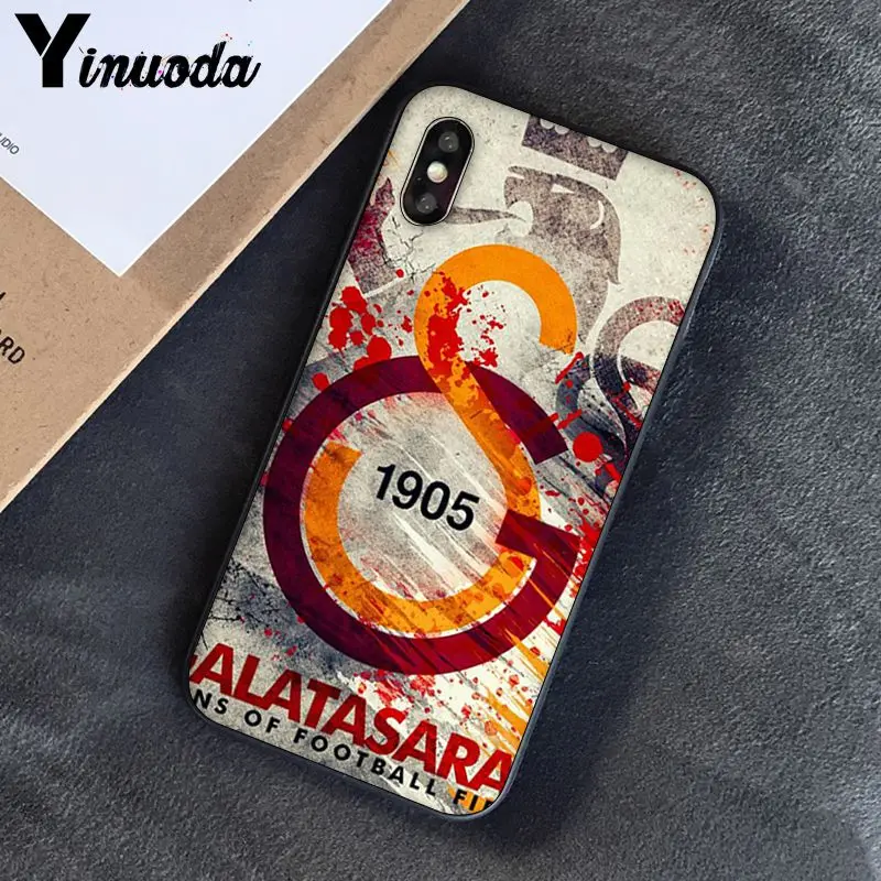 Yinuoda Турция Galatasaray Coque Shell чехол для телефона для iPhone 8 7 6 6S 6Plus X XS MAX 5 5S SE XR 10 Чехол