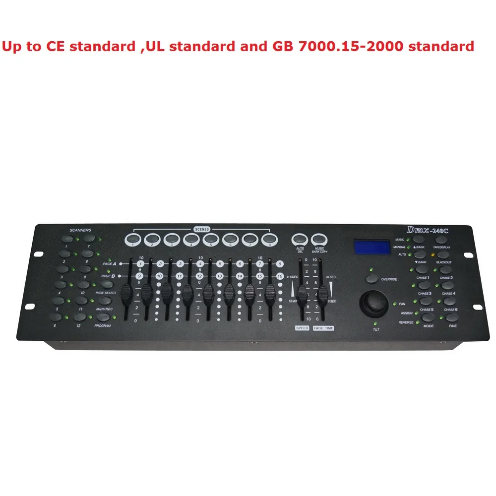 2019 New Arrival 240 C DMX Controller DMX512 Dj DMX Console Equipments For Stage Party Wedding Disco Shows Events Lighting