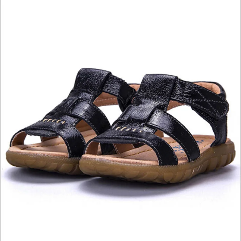 Детская обувь сандалии для мальчиков из натуральной кожи летние пляжные детские