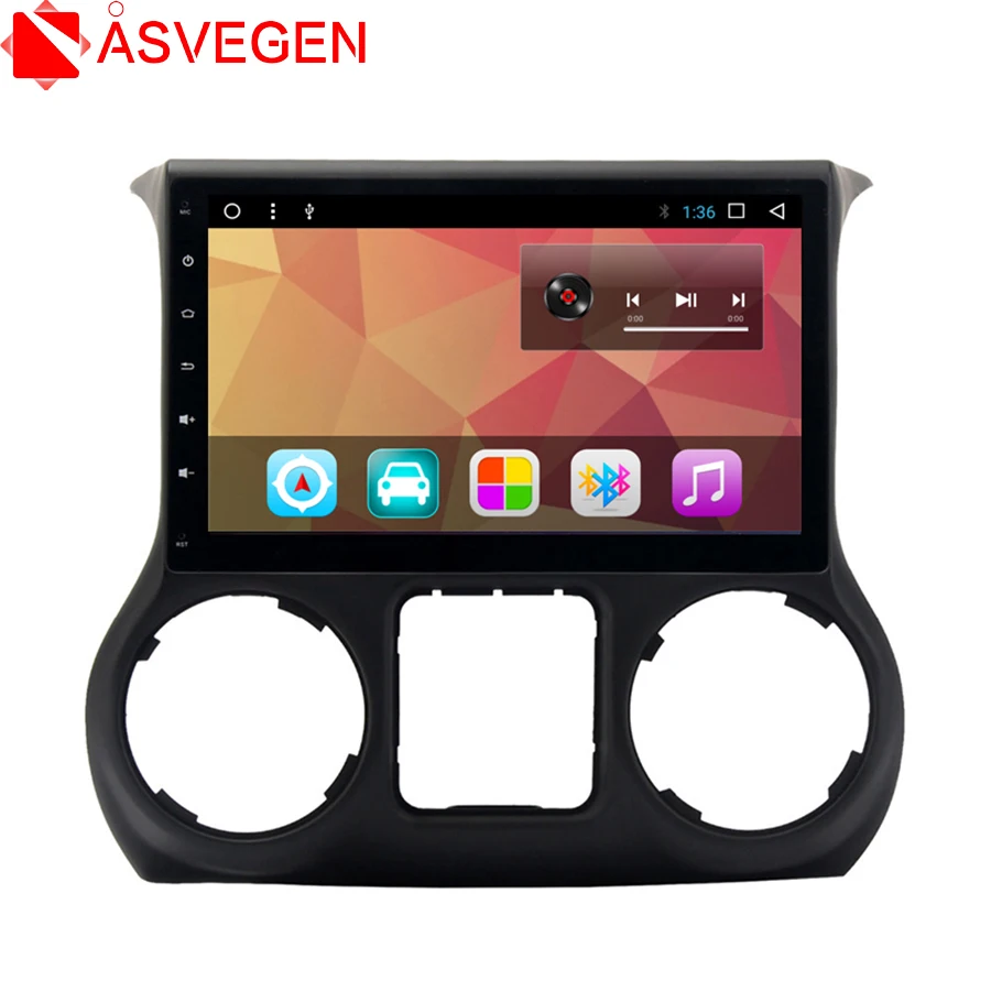 

Asvegen Android 2011 четырехъядерный автомобильный радиоприемник GPS для jeep wrangler 2017-с 2G RAM wifi 4G USB RDS Аудио Стерео сенсорный экран