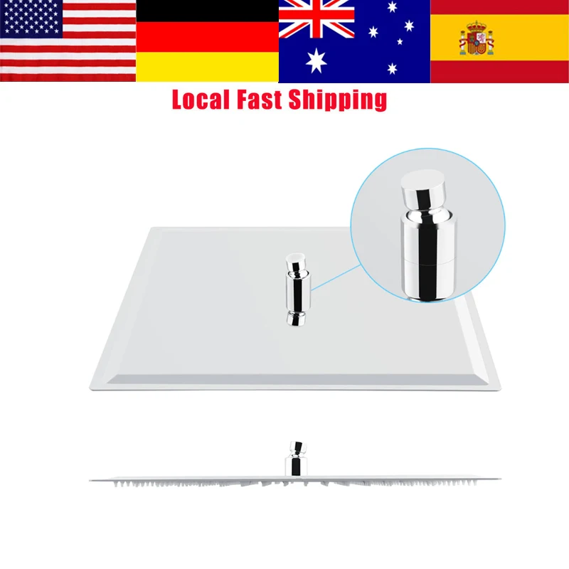Ультратонкая квадратная душевая головка из нержавеющей стали дождевой Душ