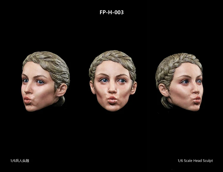 Коллекционная FP-H-003 1/6 facecool фигурка женская голова лепим резной с выразительностью модель для 12 ''фигурки аксессуары для тела