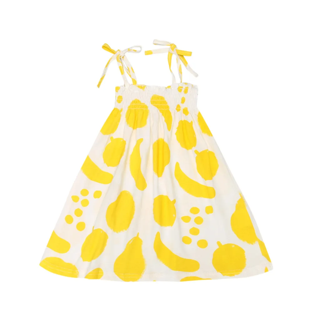 Летнее платье для девочек с рисунком граффити всей семьи BD250 розница 2018 | Детская