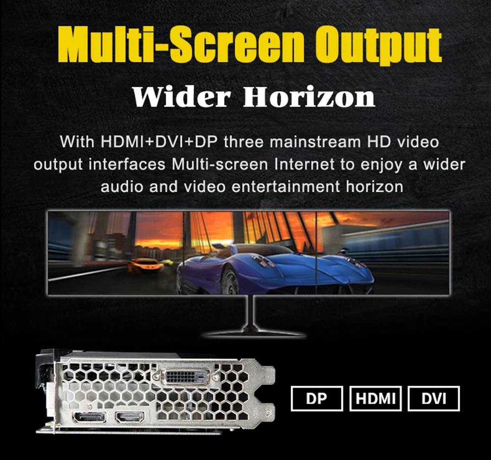 MAXSUN GTX 1660 Terminator 6G Graphics card 192bit NVIDIA GDDR5 8000MHz 1530-1785MHz HDMI+DP+DVI desktop video card for gaming