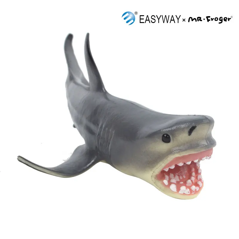 EASYWAY большая белая акула Морская жизнь животные Фигурки ПВХ Модель Реалистичная
