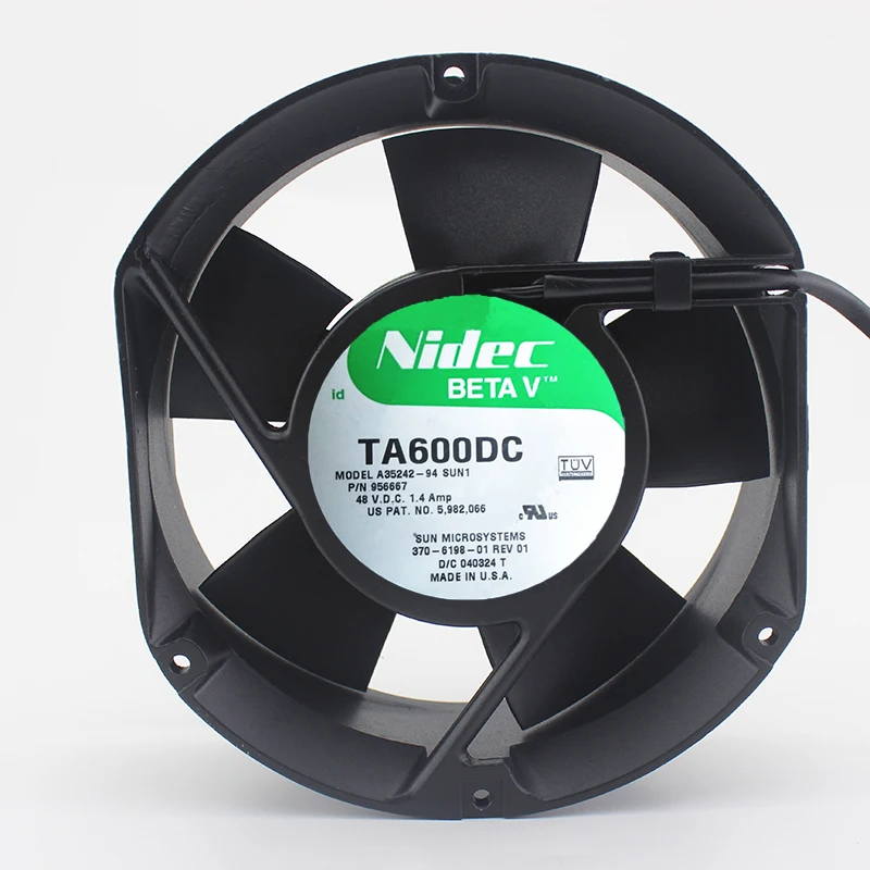 Оригинал для Nidec A35242 94 SUN1 P/N 956667 48В 1.4A серверный инвертор осевой вентилятор