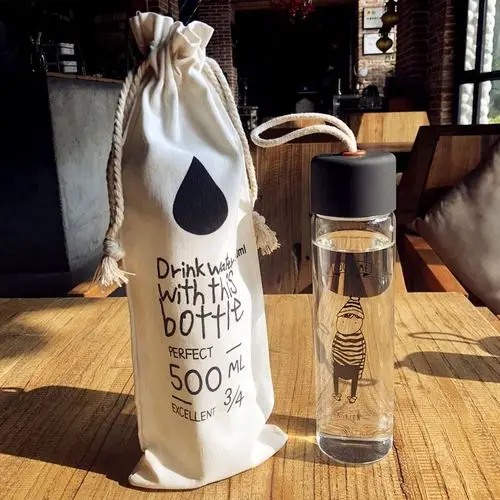 boy and bag Оригинальная бутылка набор портативная бутылка для воды 450 мл непротекающая чашка подходит для молока и сока Милая бутылка для воды - Цвет: boy and bag