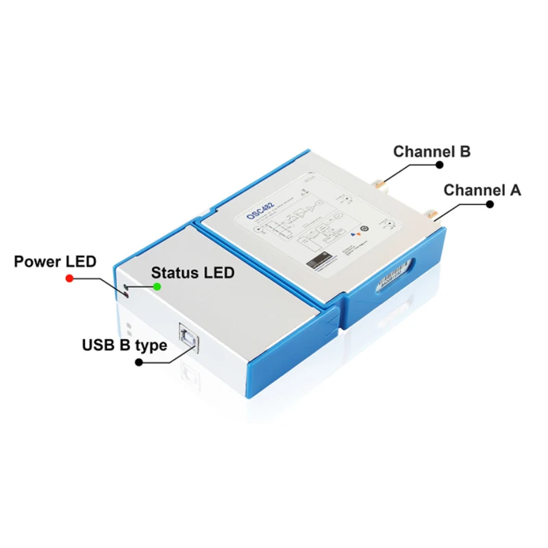 Цифровой портативный осциллограф OSC482 OSC482M PC Android USB 2,0 Виртуальная 2CH полоса пропускания 20 МГц выборочные данные 50 MSA/s осциллограф