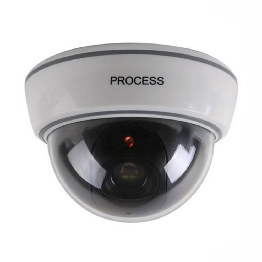 Dome Camera Fake Dummy Simulation Camera Safely Security Surveillance Camera Red LED Blinking Light Camera Indoor Outdoor