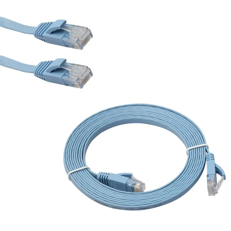 Плоский сетевой кабель UTP Ethernet 1 м 2 3 5 10 | Компьютеры и офис