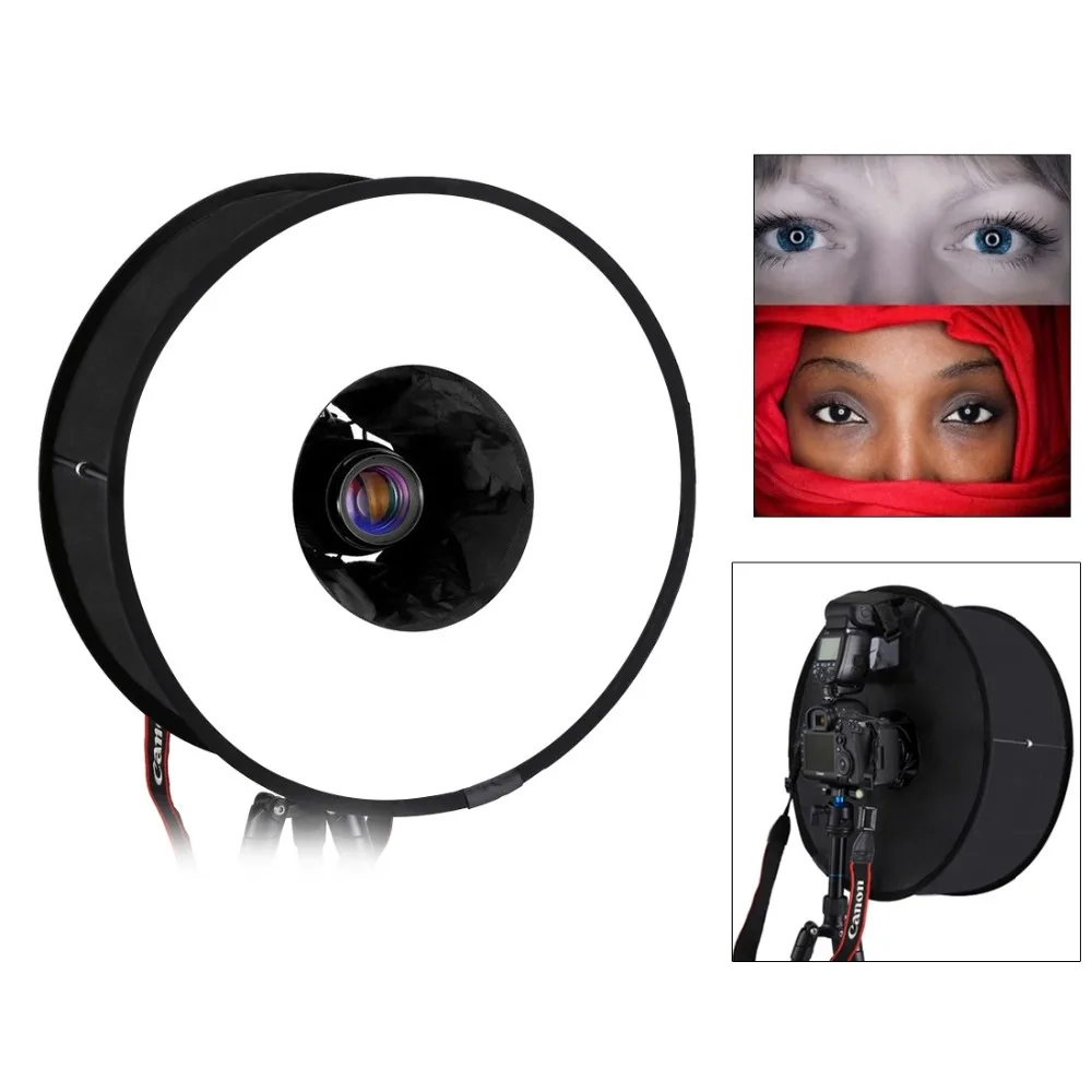 PULUZ 45 см кольцевой софтбокс скоросветильник свет круглый стиль Flash light Shoot soфтbox