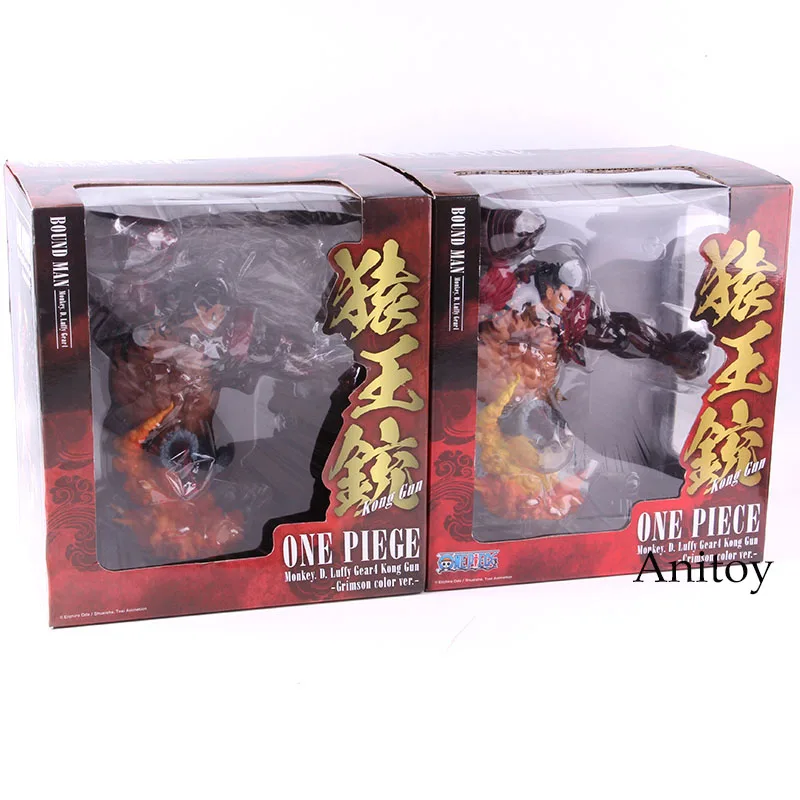 Аниме one piece Luffy Bound Man Monkey D Luffy gear 4 Kong Gun Grimson color Ver. ПВХ фигурка Коллекционная модель игрушки