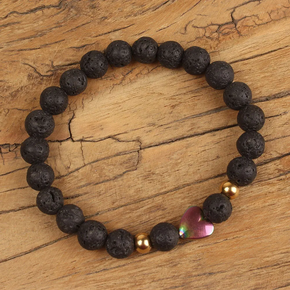 8 мм камень из вулканической лавы эфирное масло диффузор браслеты браслет