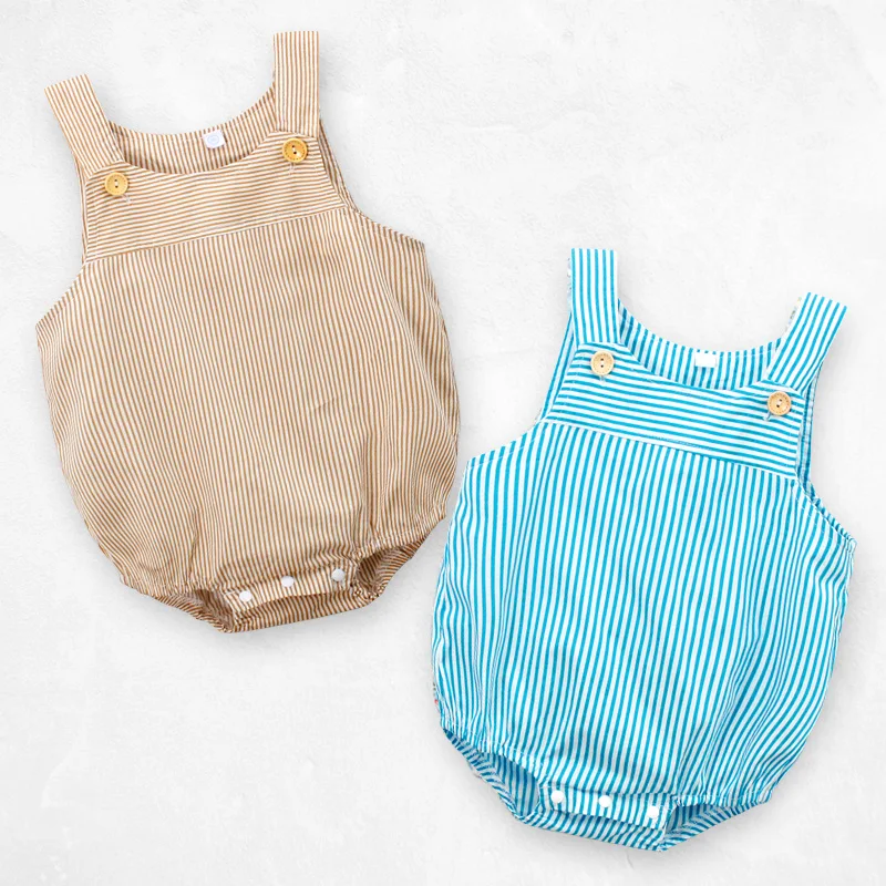 Kids Baby Sleeveless Striped Rompers 2018 Summer Newborn Infant Ruffle Romper Sunsuit Clothes Outfits Design Jumpsuit |