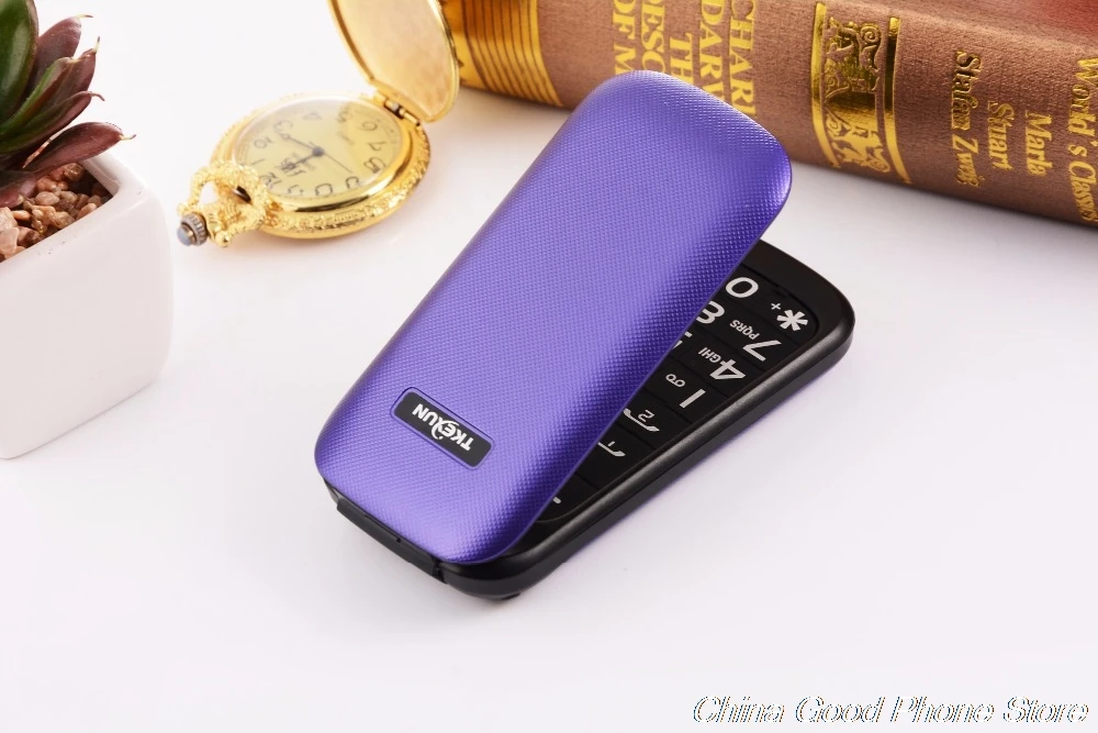 Двойной SIM Флип Мобильный телефон Bluetooth FM MP3 Vedio дешевый мобильный телефон для пожилых людей русская клавиатура TKEXUN E1190A