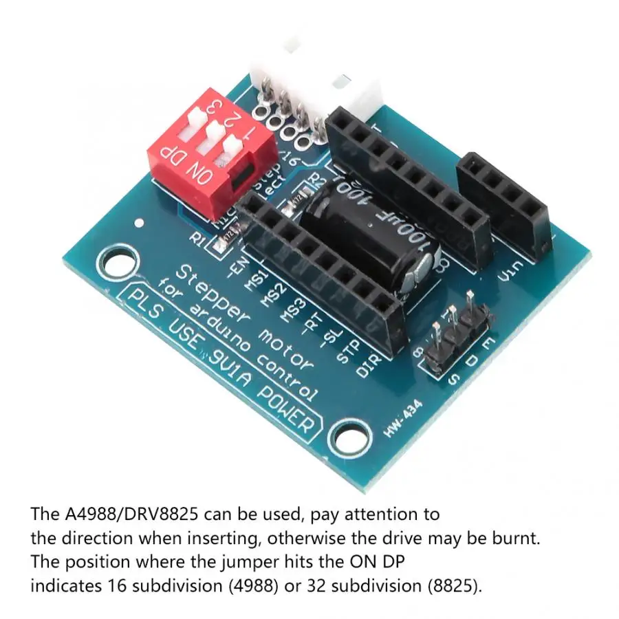2 шт. модуль для шагового двигателя подходит принтера 3 размера A4988/DRV8825|Драйвер