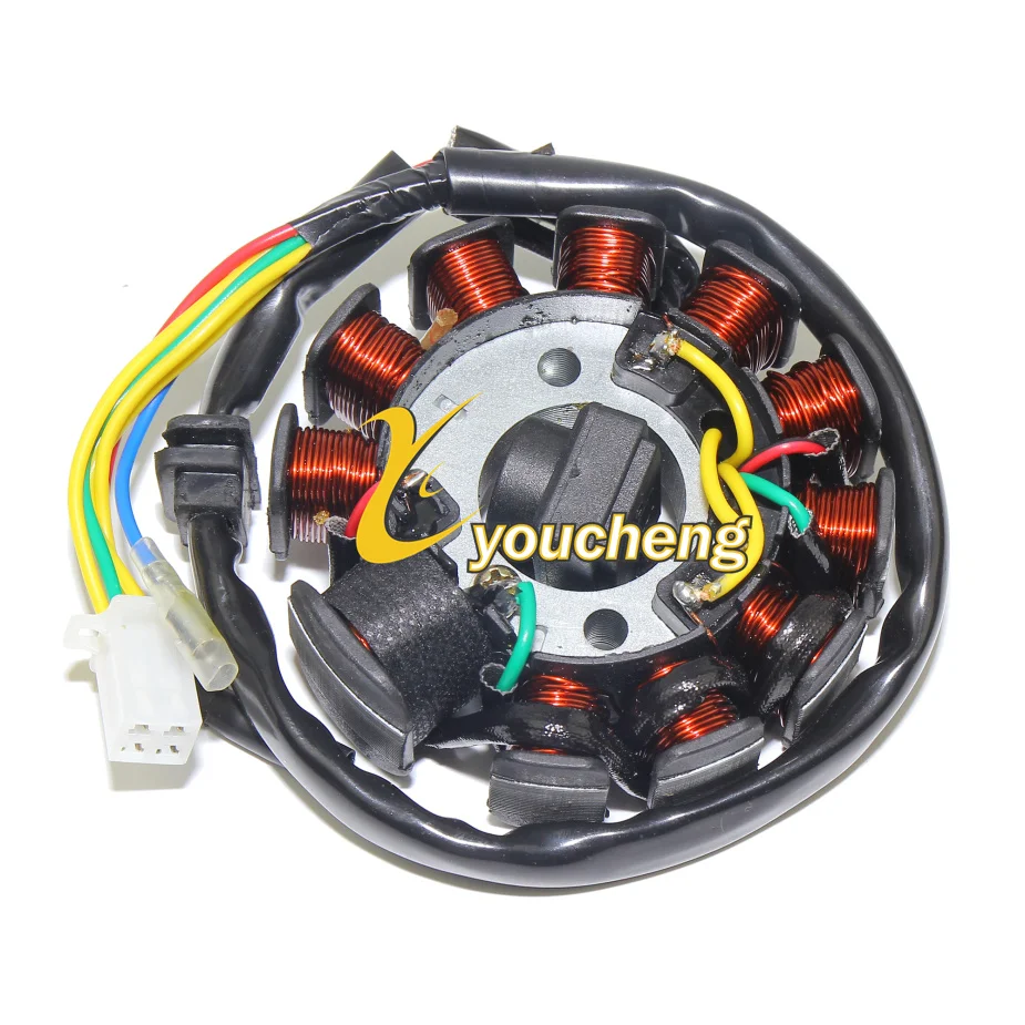 11 катушка Магнето генератор статор GY6 125cc китайский скутер мопед ATV Go Kart Quads 152QMI 157QMJ