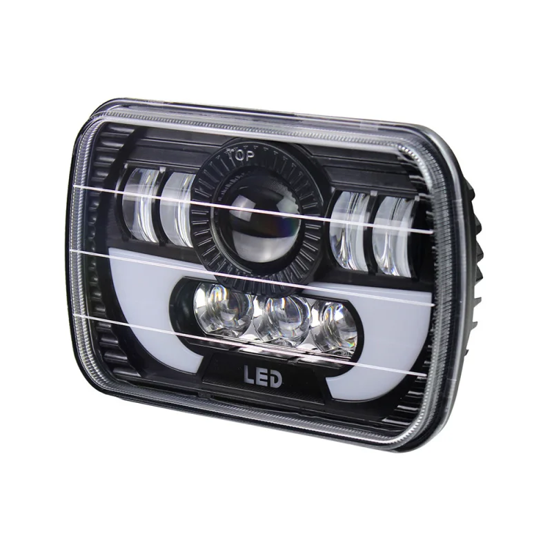 Светодиодные фары дальнего и ближнего света 5 ''x 7 ƌx7 дюймов для Jeep Wrangler YJ Cherokee