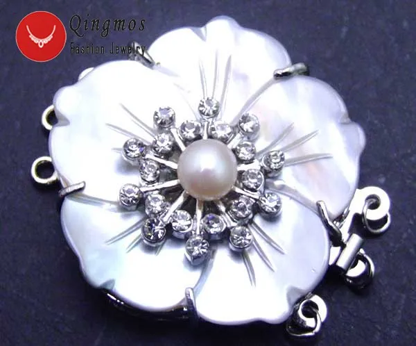 Застежка-цветок для ювелирных изделий 3 нити Clasp-gp124 40 мм |