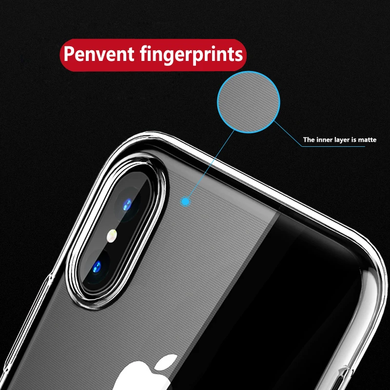 Прозрачный силиконовый Ультратонкий Мягкий чехол из ТПУ для iPhone 6 6s 7 8 Plus 5 5s SE
