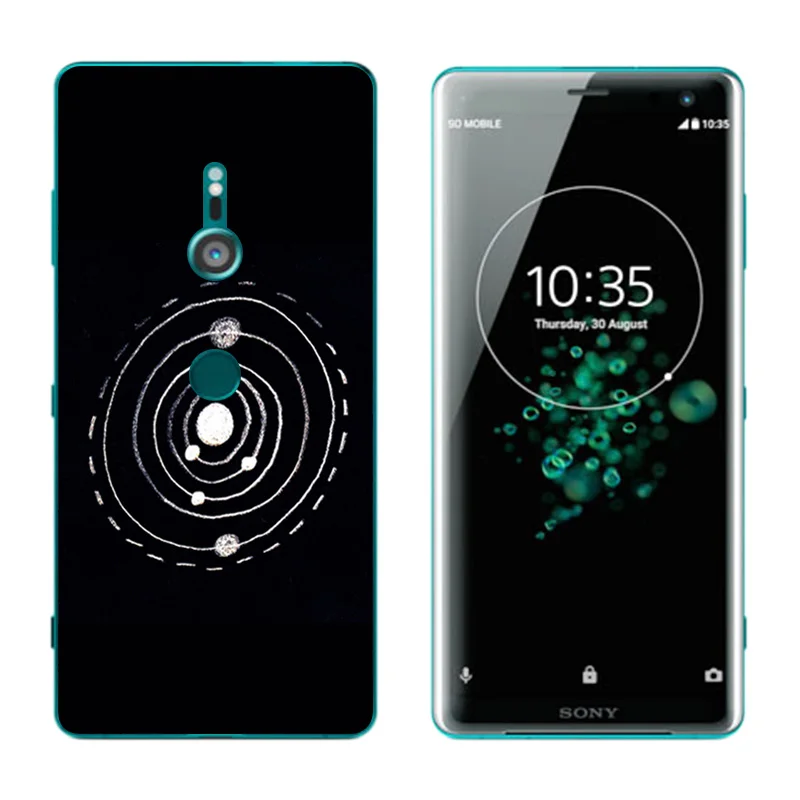 Чехол для телефона Sony Xperia XZ3 мягкий силиконовый прозрачный защитный чехол XZ 3 из