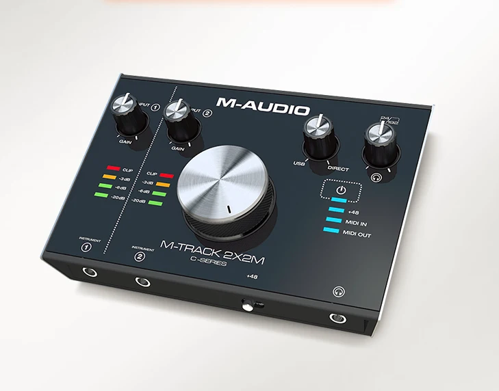 M AUDIO Track 2x2M профессиональная миди звуковая карта USB аудио интерфейс внешняя
