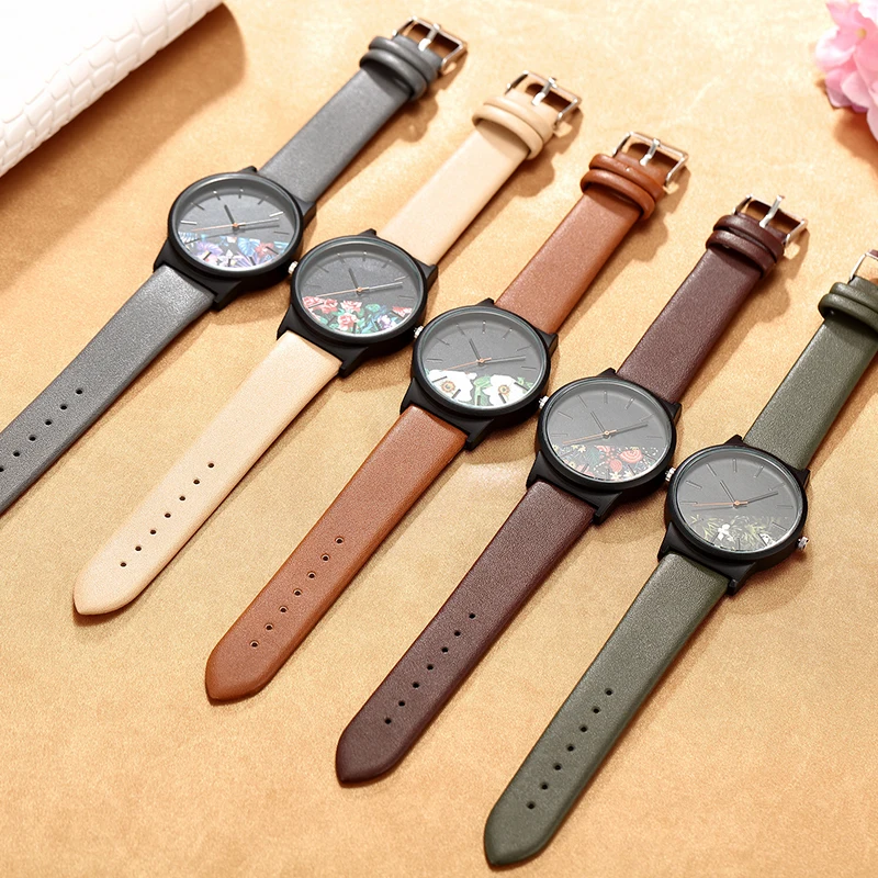 Часы наручные тропические в стиле джунглей для мужчин и женщин модные уникальные