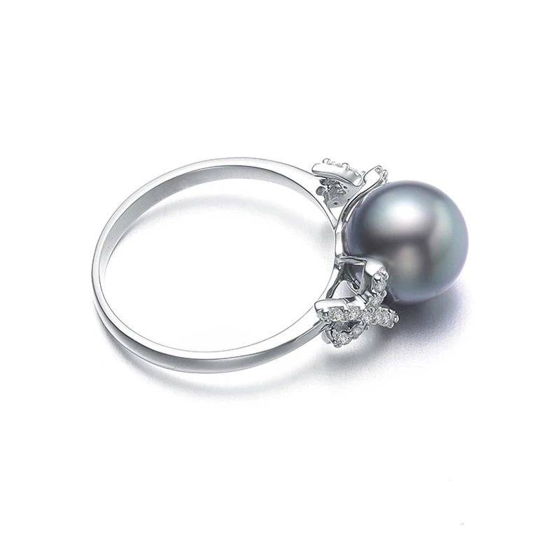 Кольцо из таитянского жемчуга серебро 925 пробы 10 мм|ring sterling|ring engagementsilver women |