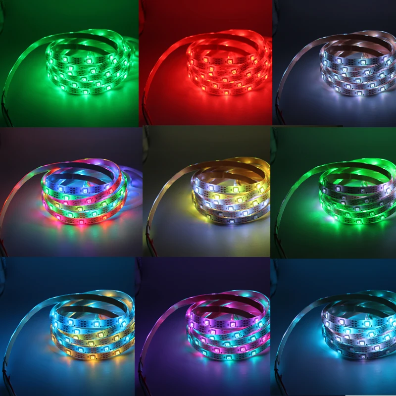 Светодиодная лента 5 в USB ws2812b ws2812 IC RGB Chase Effect tape Смещенный светильник s пульт дистанционного управления ТВ светильник 5050 HD ТВ монитор ПК лампа для домашнего кинотеатра