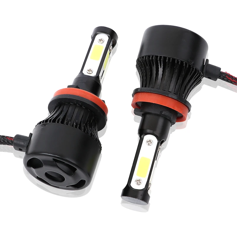 Aslent 4 стороны люмен COB 100W 12000lm светодиодный лампы H4 H7 H11 H13 HB3 9005 HB4 9006 9004 9007 автомобилей головной светильник авто фары светильник 12v
