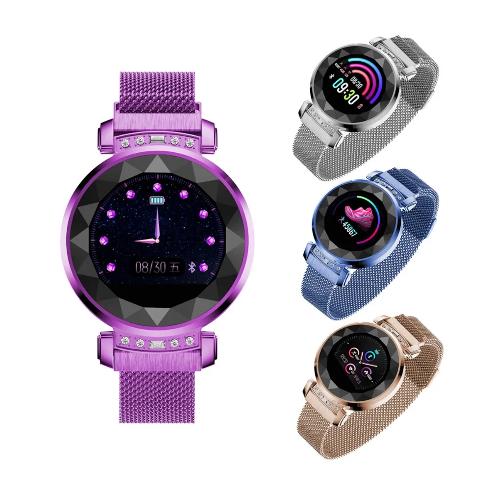 Новые H2 плюс Для женщин Smart Android Часы Bluetooth Фитнес трекер сердечного ритма крови