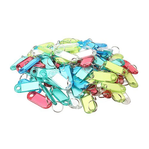 Кристально чистый красочный ключ ID Этикетки 100 шт | Дом и сад