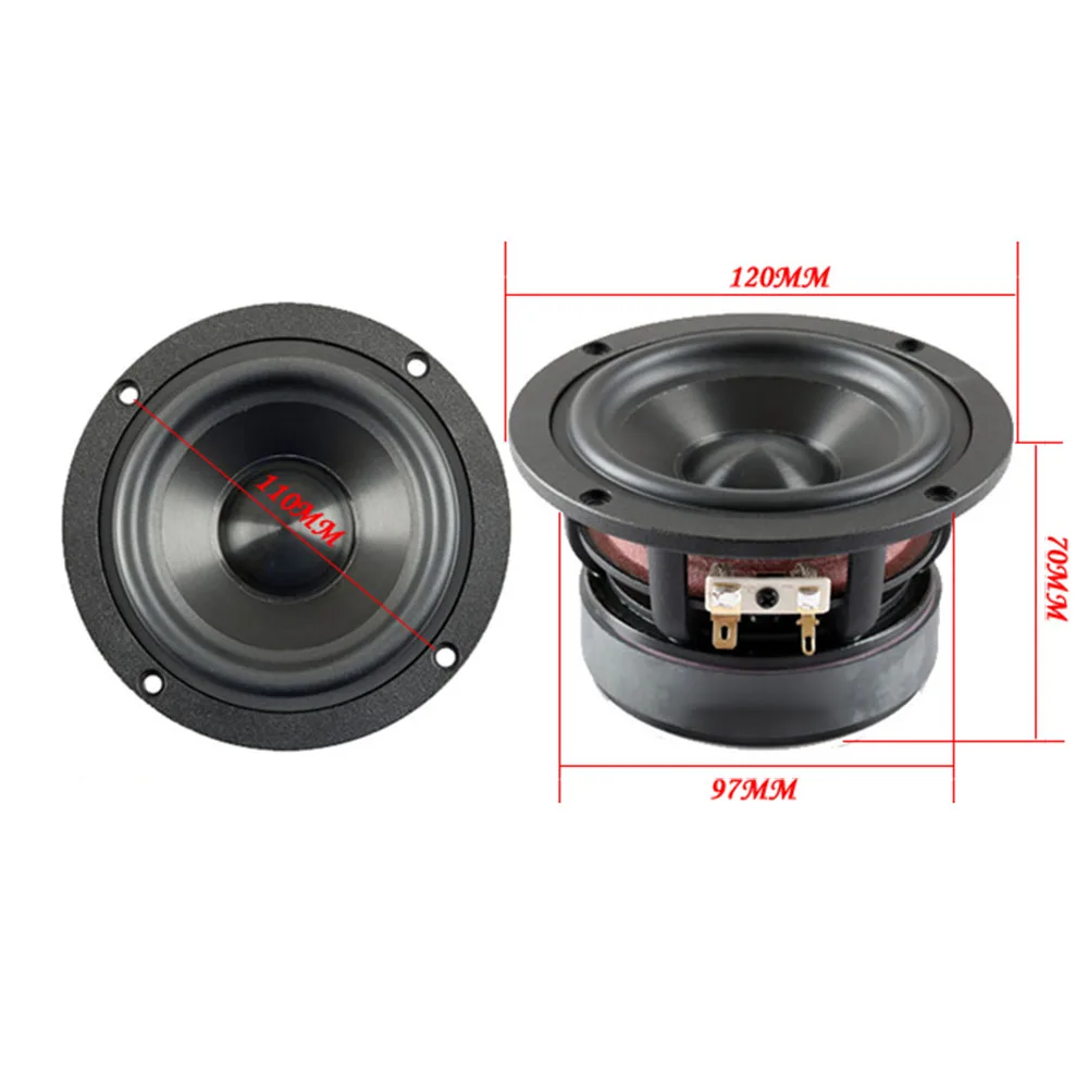 AIYIMA 1 шт. 50 Вт мини аудио портативный динамик 4/8 Ом Средний бас Hifi s Altavoz Parlantes DIY для