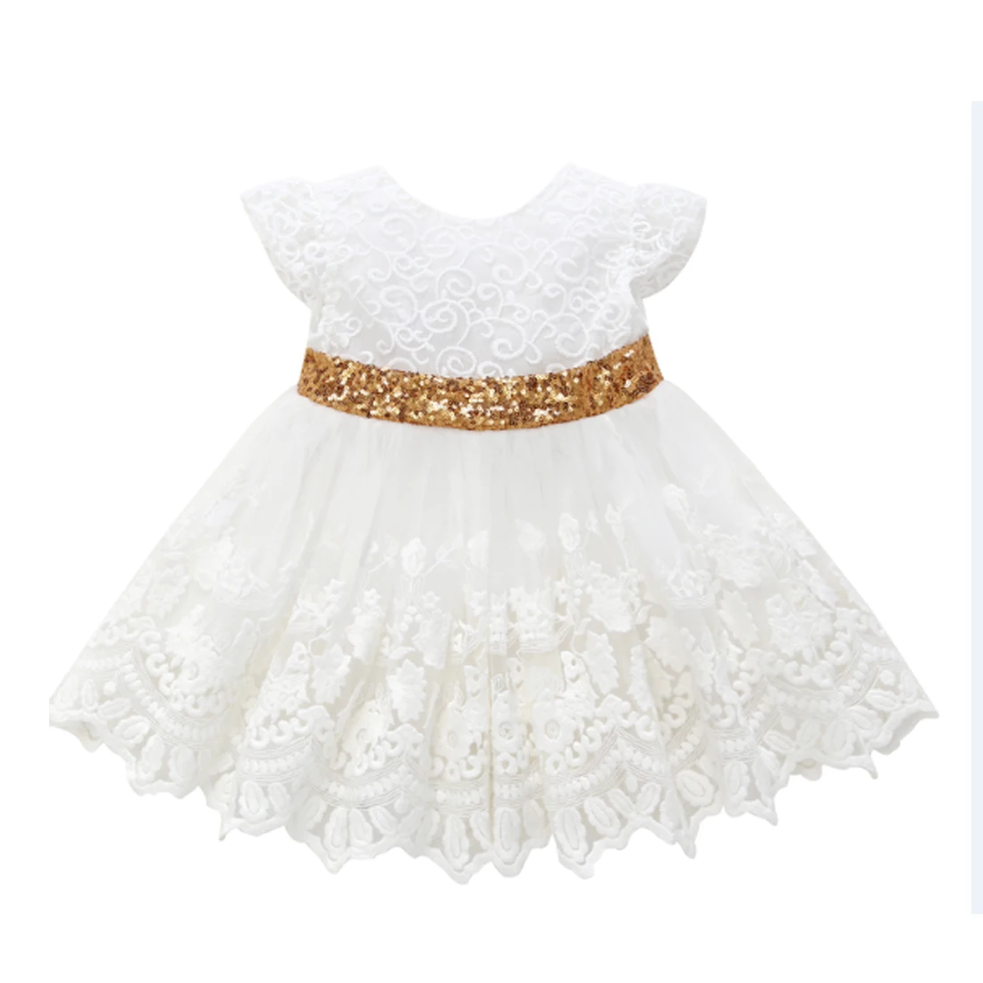 2018 милое платье принцессы с цветочным узором для маленьких девочек вечерние