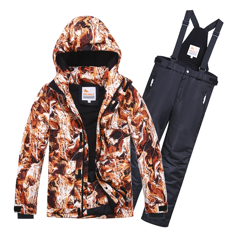 2019 New Kids Boys Ski Suit Outdoor Thick Warm Winter Suits For Jacket Pants Children Snow Sets Snowboarding | Детская одежда и