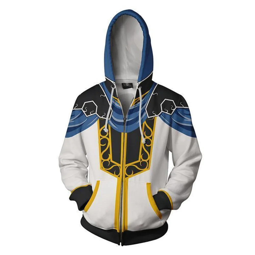 Аниме игры огонь эмблема Chrom Косплей Костюм мужской для женщин 3D печать на молнии