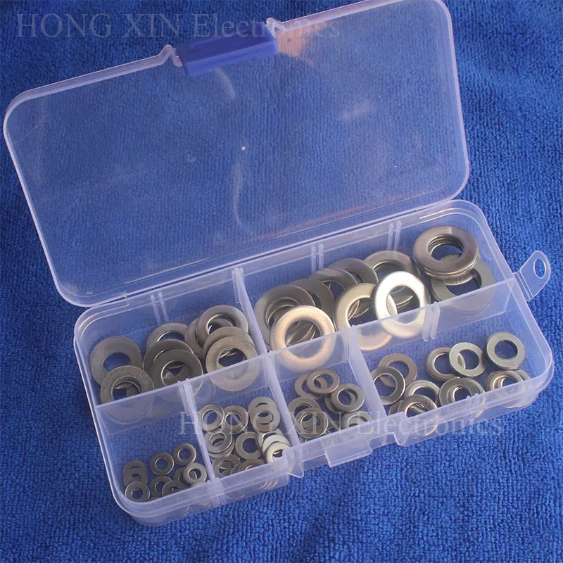 Плоская шайба из нержавеющей стали 105 шт./компл. M3 M4 M5 M6 M8 M10 304|steel flat washer|plain washerflat