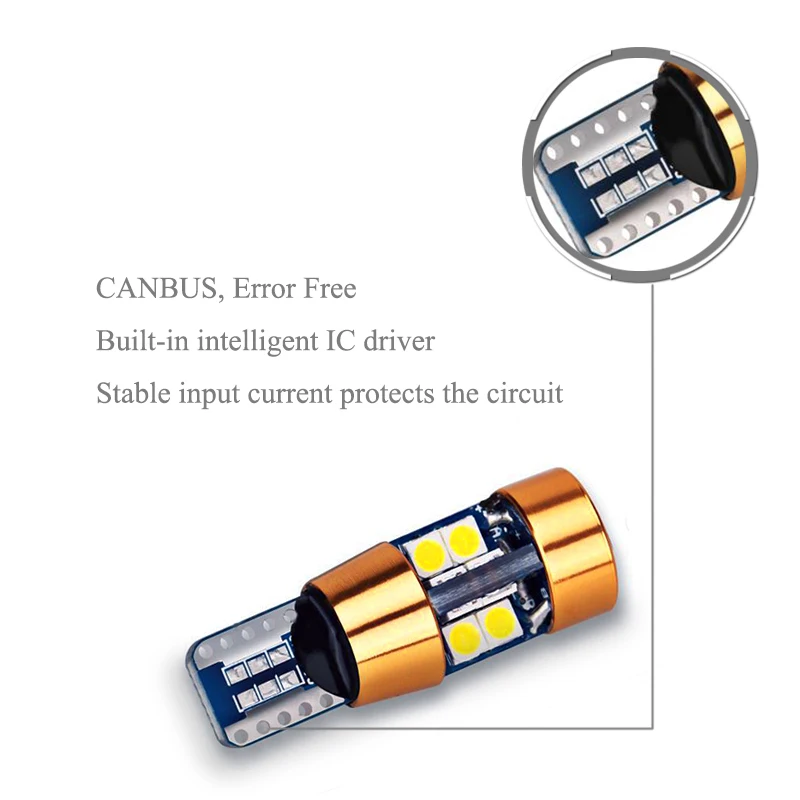 1x T10 W5W Canbus светодиодсветодиодный автомобильные внутренние парковочные огни для