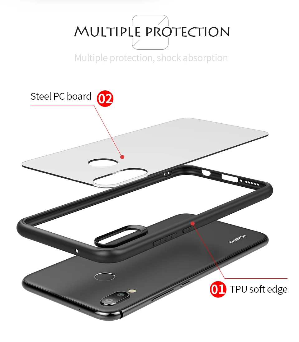 Чехол для телефона противоударный кремния+ PC чехол на для huawei р20 р30 лайт про р п 20 30 Lite Pro р30лайт 30лайт 4/6 64/128/256 ГБ