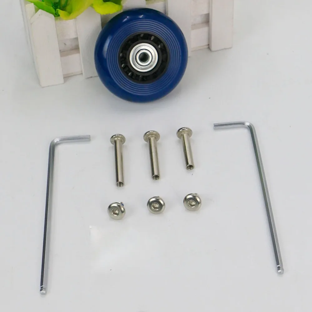 Черные Аксессуары для путешествий сменные колесики с осями чемоданов роскошный